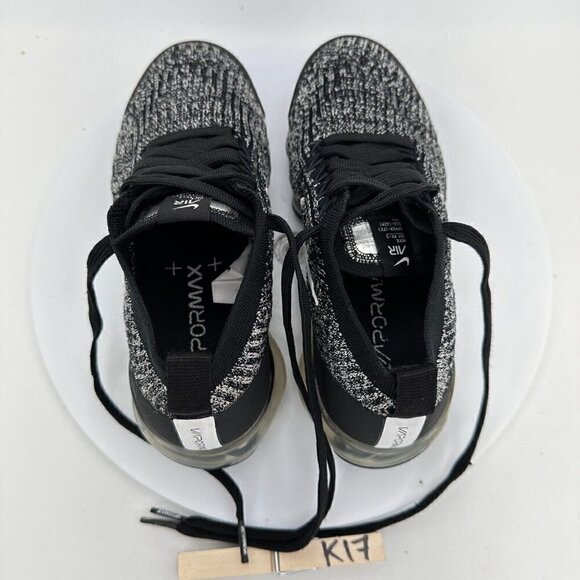 Nike Air VaporMax Flyknit 3 Oreo Black White Women Shoes AJ6910-001 Size 5 - Picture 12 of 13